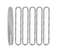 Generico Kit di aggiornamento for Motosega brushless da 12 Pollici Resistente Barra Guida Catena 45 DL con Passo a Basso Profilo da 3/8" Spessore del Dente Centrale da 0,050"(12-inch Set5)