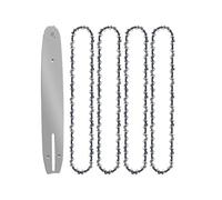 Generico Kit di aggiornamento for Motosega brushless da 12 Pollici Resistente Barra Guida Catena 45 DL con Passo a Basso Profilo da 3/8" Spessore del Dente Centrale da 0,050"(12-inch Set4)