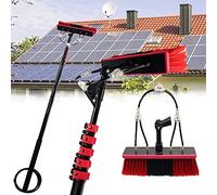 Generico Kit di Asta di Pulizia alimentata ad Acqua da 18 Piedi per finestre e Pannelli solari - Sistema Telesbrush per Strumenti di Pulizia e Lavaggio efficienti per Camion, Perfetto per Uso domesti