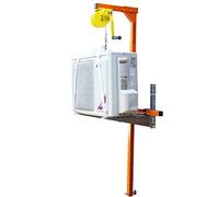 Generico Kit di Attrezzi per Gru per Installazione di condizionatori d'Aria ad Alta Quota: Staffa di Sospensione + argano Manuale, Fune da 15 m per Un Facile Sollevamento e un'installazione efficien