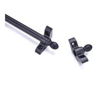 Generico Kit di Barre di Supporto Regolabili e Lucide per tappeti, Ideale per Scale Interne. Tubo in Ottone tagliabile con staffe di Supporto, Antiscivolo e Resistente a