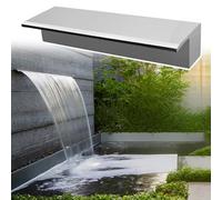 Generico Kit di Cascata per laghetto con Tubo corrugato per laghetti da Giardino Esterni, Cascata a Caduta Libera per laghetto Esterno - Elegante Fontana a Muro per la Decorazione di Patio e Giardino