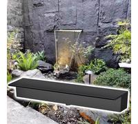 Generico Kit di Cascata per laghetto con Tubo corrugato per laghetti da Giardino Esterni, Kit di Cascata per laghetto in Acciaio Inossidabile - Fontana per Esterni con Accessori per la Decorazione de