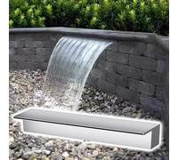 Generico Kit di Cascata per laghetto, Tubo corrugato Resistente, per Giardino e laghetto per Pesci, Cascata Personalizzabile in Acciaio Inossidabile per laghetti e fonta