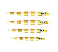 Generico Kit di Esche Artificiali da,4 Pezzi Attrezzatura Fosforescente con Amo | Set per Esca da | per Barca Acque Salate Pesce Gatto Acque Dolci Natale Crappie Walleye Uomini Adolescenti