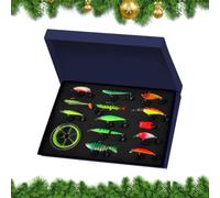 Generico Kit di Esche Set di Attrezzatura per Esche Artificiali | Kit di Accessori per la Pesca Per La Pesca All'Aperto In Acqua Salata E Acqua Dolce In Fiumi Laghi E Stagni Durante Le