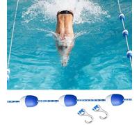 Generico Kit di galleggianti di Sicurezza per Piscina Personalizzabili - da 16 a 86 Piedi, 2 Ganci e 3 galleggianti, Ideali per Hotel, Ville, parchi Acquatici e Protezione di Aree Pericolose
