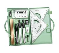 Generico Kit di geometria, set di bussole geometry | 16x kit di strumenti matematici,Strumenti di redazione con forniture per disegni di box di stoccaggio per artisti studenti insegnanti architetti