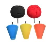 Generico Kit di Lucidatura delle Ruote,Cinque pezzi spugna lavabile e riutilizzabile,Tampone da lucidatura | Per la Cura ed il Dettaglio dei Cerchi, Metallo, Alluminio, Acciaio Inossidabile, Cromo