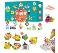 Generico Kit di Pittura per Bambini | Giocattolo Educativo Di Pittura In Gel,Kit di Arte e Artigianato - Per Ragazzi E Ragazze 6 Anni Artigianato Progetto Gioco Creativo Natale Compleanno