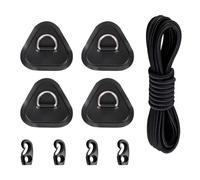 Generico Kit di Riparazione per Kayak- 9x9 Cm Triangolo Resistente agli Agenti Atmosferici da 4 Pezzi | Kit per Riparazione di Barche Gonfiabili | per Dinghy Avventura Marina Outdoor