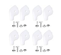 Genérico Kit Di Riparazione Per Pantofole | Prodotti Per La Cura Per Scarpe Da Trekking | Piastra Antiattrito Per Occhielli Con Laccio,Per Camminare Corsa Escursionismo Sport Danza Viaggio, bianco