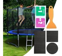 Generico Kit di Riparazione per Trampolino - Toppe Autoadesive per Fori | 3 Forme Quadrata Rettangolare Rotonda - per Riparazione Fori E su Trampolini