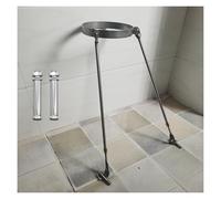 Generico Kit di Supporto per Camino in Acciaio Inossidabile - Supporto Regolabile da 47,2" per Montaggio a Parete/Tetto/Pavimento, Include Viti, Gamba Rimovibile da 8 cm, Soluzione di Fissaggio durev