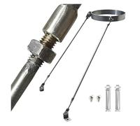 Generico Kit di Supporto per Staffa di Fissaggio per Camino e Tubo della Caldaia in Acciaio Inossidabile Rimovibile per Locale Caldaia, Tubo di Ventilazione da 21 cm (8,25") con Viti, Soluzione di Dr