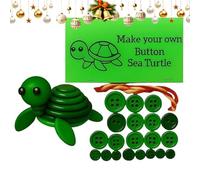 Generico Kit Fai Da Te Con Bottoni A Forma Di Delle Highlands - Kit Di Decorazioni Natalizie 3D | Con A Forma Di Delle Highlands Fatti A Mano - Ornamento Con Bottoni Di De