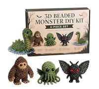Generico Kit Fai da Te Perline 3D,Mini Beadwork A Tema Animale,Kit Facile di Ricamo con Perline | per Adulti Appassionati Feste di Compleanno Giorni Pioggia Estivi Restare A Casa Familiare Vacanze