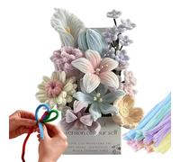 Generico Kit Fiori con scovolini | Set DIY di Mazzo con Chenille per la Festa della Mamma,Set per Creare Fiori Fatti a Mano | Adatto a Casa, Camera da, Studio, Feste, Vacanze e San