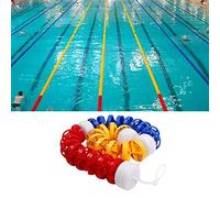 Generico Kit galleggianti di Sicurezza per Piscine - Linee divisorie Anti-Onda per Piscine pubbliche e spiagge - Boe di corsia Professionali per Una Maggiore Sicurezza in Piscina e Una Chiara Segnale