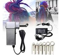 Generico Kit Macchina per Dreadlocks, Macchina Portatile Automatica per Dreadlocks, con 6 Testine di Ricambio, Macchina Rapida e Facile per Intrecciare Dreadlocks con Uncinetto
