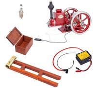 Generico Kit Modello Motore in Metallo, Motore HM-01 7cc Hit And Miss, Kit Motore scientifico (Versione Kit)