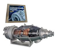 Generico Kit Modello Motore turbofan 1/20, Oltre 100 Pezzi da assemblare Fai da Te Modello Motore aeronautico PT6A Giocattolo scientifico per esperimenti fisici - Costruisci Il Tuo Modello