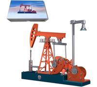 Generico Kit Modello Pompa Meccanica 219 Pezzi, Kit di Assemblaggio Pompa dell'Olio in Metallo Scala 1/10, Puzzle 3D Fai-da-Te per Decorazione Trattore Giocattolo Scientifico Regalo