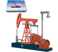 Generico Kit Motore Pompa Che Funziona, Kit di Assemblaggio Attrezzatura Petrolifera in Metallo 3D con Luce, Kit Educativo Scientifico Fisico della Piattaforma Petrolifera - 219 Pezzi