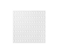 Generico Kit Organizer per Pannello Forato in Metallo con 17 Accessori - Pannello portautensili Versatile, Pannelli Perforati 28x28 cm per ferramenta da Costruzione, Colore Naturale - Soluzione effic
