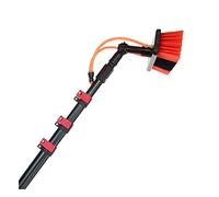 Generico Kit palo Alimentato ad Acqua - Sistema di Pulizia di finestre e Pannelli solari da 35,4 Piedi con Spazzola telescopica - Strumento di Lavaggio Alimentato ad Acqua ad Alta Portata per Una pul