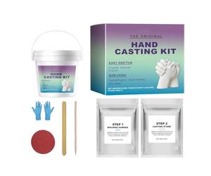 Generico Kit per Calco Mani - Stampo per Calchi in Gesso Fai da Te - Modello per Impronta della Mano,per Famiglia Fidanzato Fidanzata San Festa della Mamma Natale Matrimonio