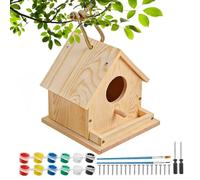 Generico Kit per costruire una casetta per per bambini - Set di assemblaggio educativo creativo, progetto fai da te in legno per artigianato naturale, modello STEM per l'apprendimento 'habitat