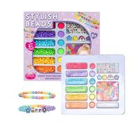 Generico Kit per Creare Braccialetti | Kit per Creare Collane con Perline Bambini | Giocattoli Gioielli con Perline Educativi per Scuola Casa Viaggio | Idee Regalo Natale Compleanno per Principianti