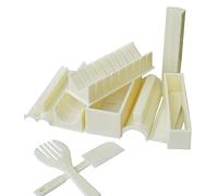 Generico Kit per fare sushi 10 pezzi Strumento principianti Maker antiaderente Facile da usare Materiali food grade DIY a casa