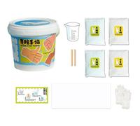 Generico Kit per Fusione A Mano, Crea Ricordi Eterni, Colore Bianco, Set di per Mani, Set per Fusione di Coppia, Processo Guidato Semplice, per Progetti di Arte Domestica Artigianale per Il di Co