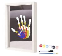 Generico Kit per Impronte di Mani con Cornice per Coppie con Base,Kit Fai da Te,ricordo Artigianale,Kit per Impronte di Mani di Famiglia,5 ml 2956