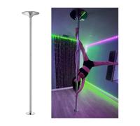 Generico Kit per palo da Lap Dance Domestico - Palo Girevole Rimovibile per Striptease, Ideale per Fitness, Esercizi, Feste e Discoteche - Robusta Struttura in Acciaio per Un Montaggio Facile e Un di