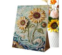 Generico Kit per Pittura con Perline - Alta Lucentezza Perle Preziose 3D Manuale Creativo | Materiali per Arte con Perle - per Adulti Principianti Appassionati Decorazione Casa Parete Interni