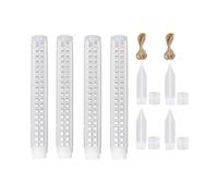 Generico Kit per Tutore in Muschio | Impilabile da 64 Centimetri per Piante | Supporti per Piante A Design Reticolare - per Orchidea, Vite, Giardino, Vaso, Fioriera, Vivaio, Uso in Interno Ed Esterno