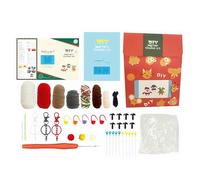 Generico Kit Per Uncinetto Di Natale, Set Per Fai Da Te, Kit Uncinetto Facile Bambola Natalizia, Per Principianti e Appassionati di Fai Da Te Regalo Attività Gruppo Famiglia Mindfulness