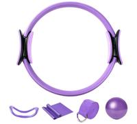 Generico Kit Pilates Completo X Casa For Women, Pilates Ring Yoga Ball Resistance Bands - Set Di Attrezzature Da Allenamento 5x