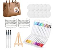 Generico Kit Pittura a Texture di Schiuma | 24 Pennarelli a Pittura Colorati con Effetto 3D, Lavoretti Fai da Te Divertenti - Set D'Arte DIY Con A Schiuma - per Asilo, Materna, Studenti, Bambini e