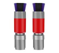 Generico Kit Portatile Con Testina Morbida Senza Tracce Da 2 Pezzi | La spazzola morbida solleva il telaio dello schermo for la polvere fine, si adatta alla bacchetta portatile da 2 pezzi