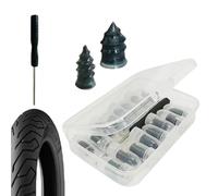 Generico Kit Reparation Pneu Voiture - Clous En Caoutchouc pour Réparation Pneu Voituree Et Moto - Kit Reparation Pnaeu Voiture, Clous Voitures Automobiles Fournitures De Crevaison De Pneus pour