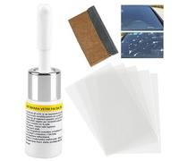 Generico Kit Riparazione Parabrezza Auto, Auto Set di Riparazione Parabrezza per Chip e Crepe, Glass Repair Liquido, per Chip E Crepe, Bulls-Eye, Ragnatela, a Forma di Stella, Mezzaluna