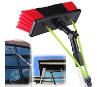 Generico Kit Spazzola per la Pulizia dei Pali alimentati ad Acqua - Prolunga da 5 m per Il Lavaggio di Pannelli solari, impianti fotovoltaici, Camion e finestre - Set di Attrezzature per la Pulizia e
