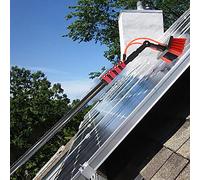 Generico Kit Spazzola per la Pulizia dei Pannelli solari - Asta Estensibile per la Pulizia delle finestre con Tubo Flessibile, Perfetta per Pannelli fotovoltaici e finestre, Attrezzatura efficiente p