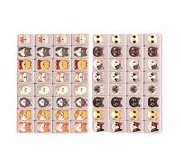 Generico Kit strategico per piastrelle - Scatola compatta per attività di allenamento cerebrale adatta ai viaggi, pezzi di di abbinamento di modelli tradizionali, puzzle da tavolo interattivo sociale