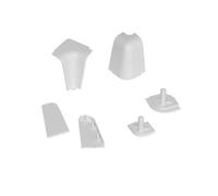 Generico Kit Terminali Tappi E Angolari per Alzatina Accessori Top Cucina Vari Colori - Colore: Marrone Chiaro a Becco