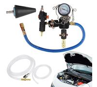 Generico Kit Tester Pressione Liquido Raffreddamento | Test Perdite Impianto Raffreddamento Camion - Strumento Manutenzione Auto Veicolo Officina con Manometro per Ricarica